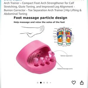 Arch trainer, bunion corrector, glute toner, & calf strengthening